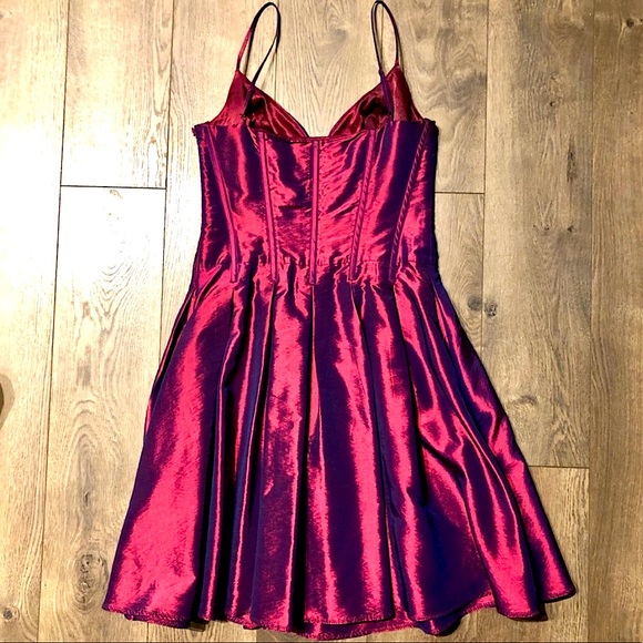 Lyndia Red Iridescent Valentine Minidress | 4 - Picture 3 of 9